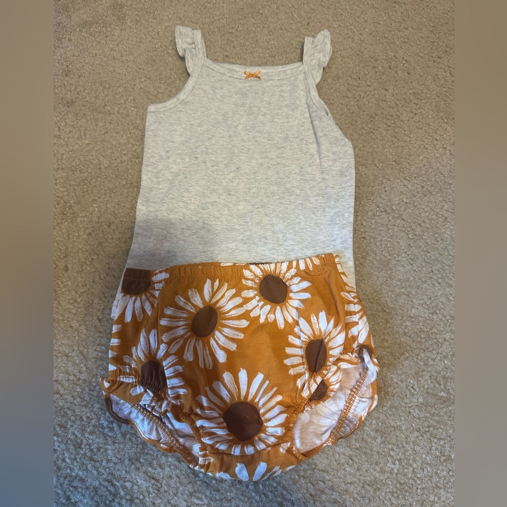 NWOT Carter's Gray and Orange Diaper Covers